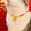 Pet New Year Collar: Adjustable Longevity Lock Necklace for Cats & Small Dogs