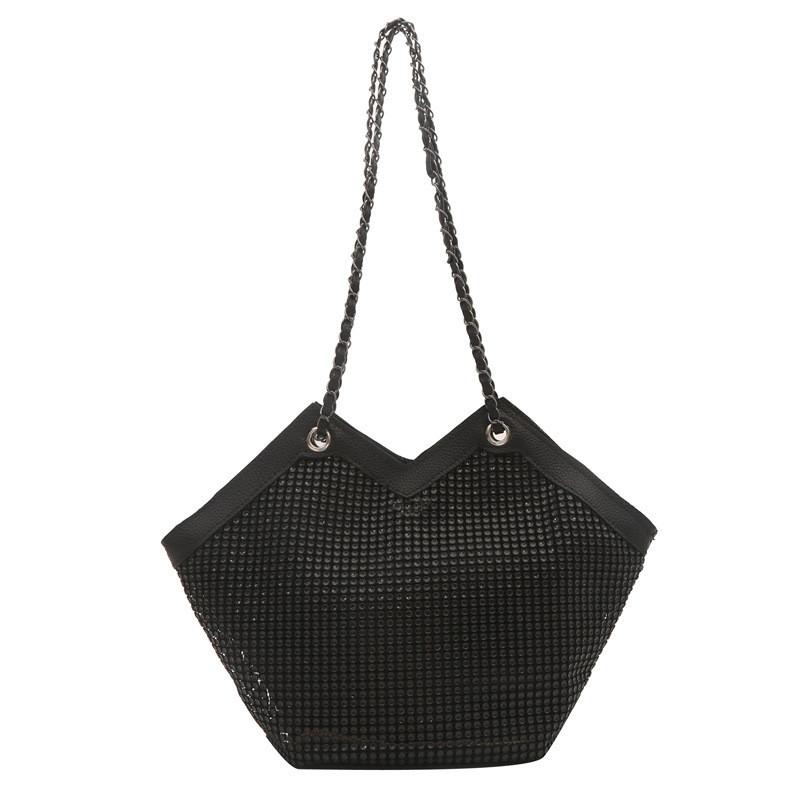 2024 New Fashionable Large Capacity Women's Tote Bag With Sparkling Rhinestones For Daily Use