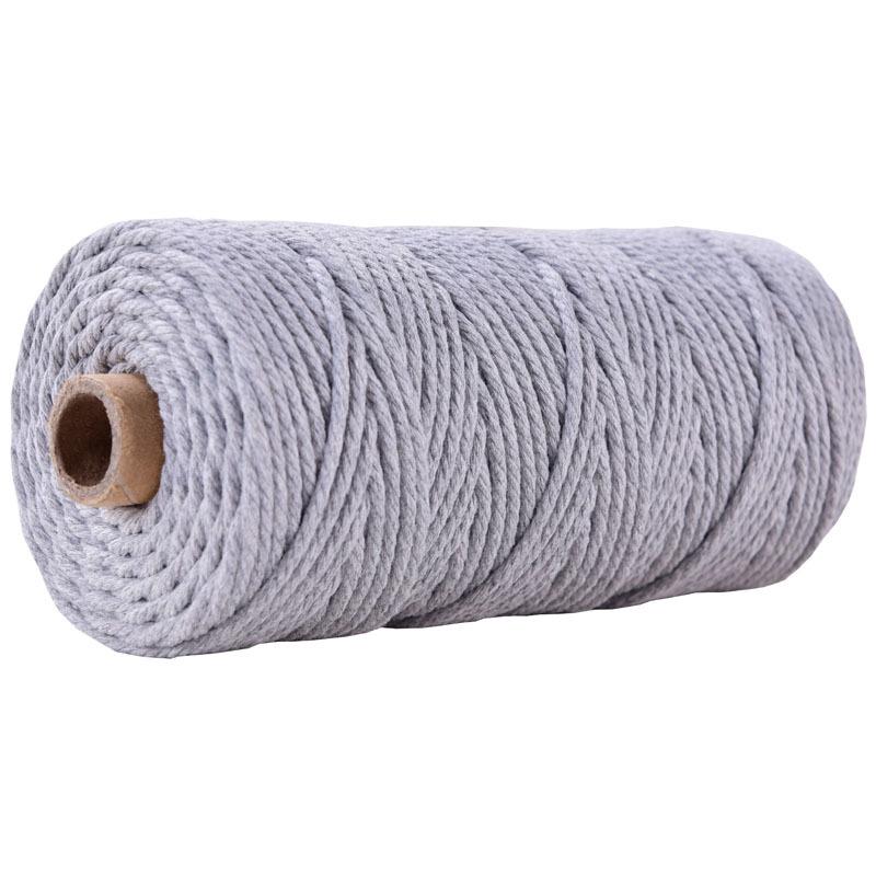 3mm Colored Cotton Rope for DIY Weaving, Tapestry, Binding, and Decorative Use