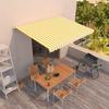 Exclusive House - Manual Retractable Awning 450x300 Cm Yellow and White