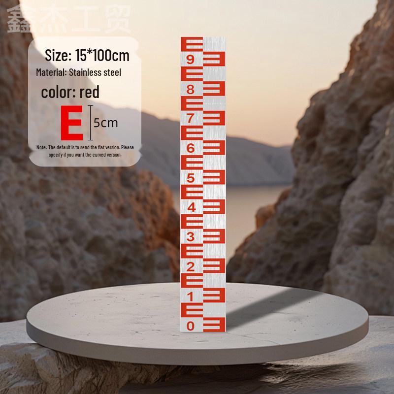 Stainless Steel & Aluminum Water Depth Measuring Ruler