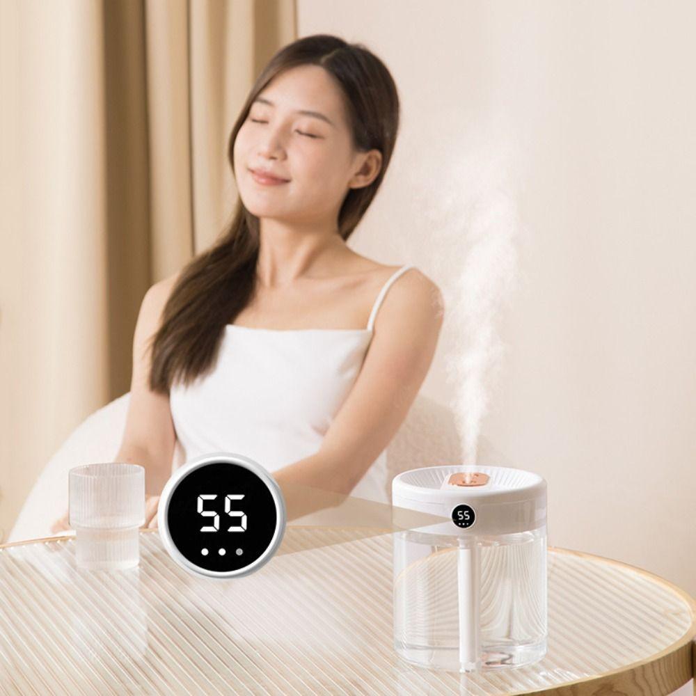 2L Air Humidifier Silent Operation Aromatherapy Machine Smart LED Humidifier  Desktop