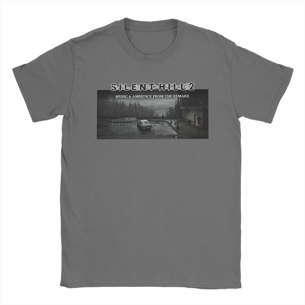 Unisex T-Shirt Vintage S Bootleg Stil Silent Hill II T-Shirts Harajuku Sommer T-Shirt Y2K Basic Design 100% Baumwolle Oberteile Übergröße