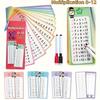 0-12 Multiplication Charts, Times Table Cards, Self Check Math Learning Tool, Mathematical Training, Teaching Aids