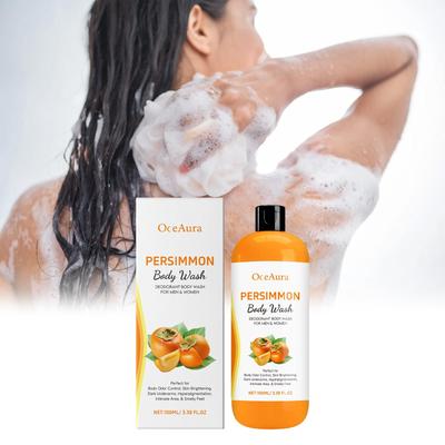Persimmon Duschgel entfernt Schmutz, Schweiß, beseitigt Gerüche, reguliert die Talgproduktion, peelt, glättet, pflegt und sorgt für langanhaltenden Duft.