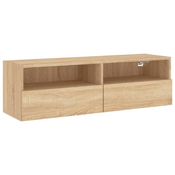 VidaXL Wall-Mounted TV Cabinet Sonoma Oak 100x30x30 Cm Engineered Wood 836886