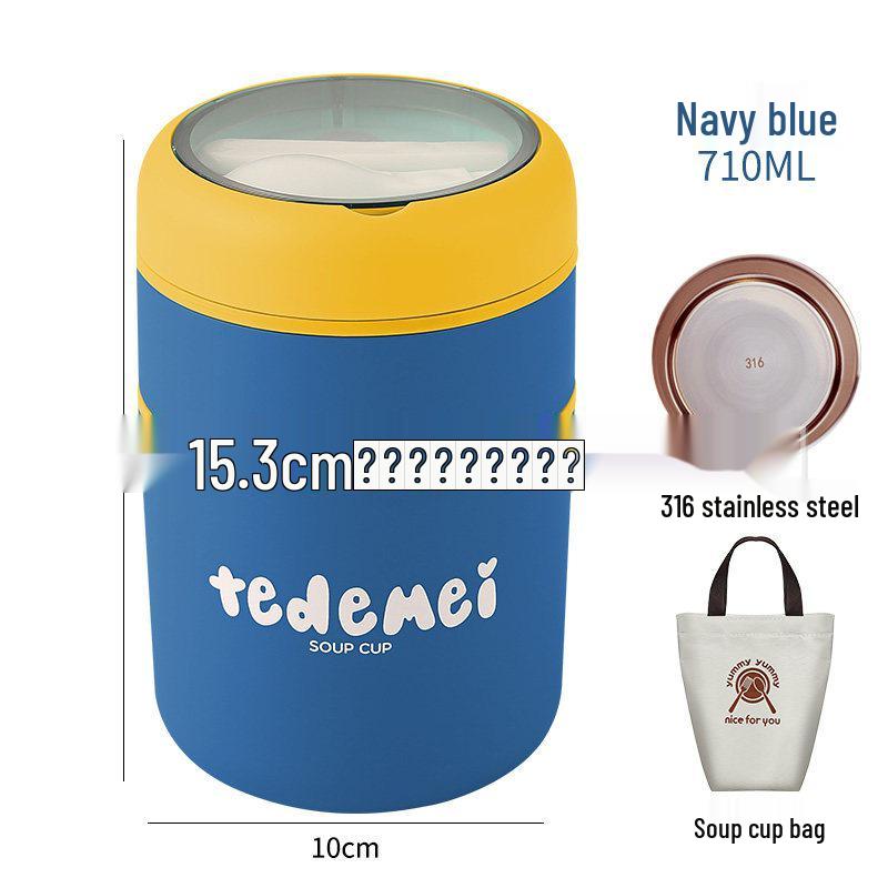 316 Stainless Steel Insulated Lunch Box and Soup Cup for Office Workers and Girls