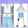 Volleyball Boy Cosplay Jersey European And Taiwanese High School Uniform With Starry Ocean Light Print