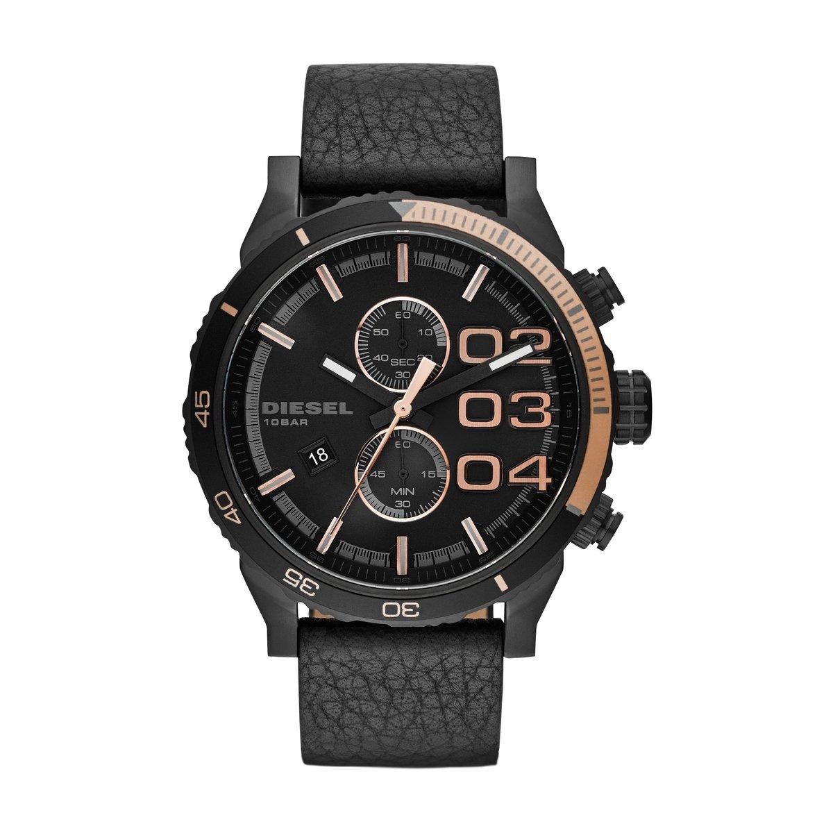 

Diesel DZ4327 Double Down Series Аналоговый дисплей Аналоговые кварцевые черные часы мужские