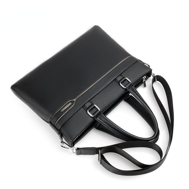 Men's Bag Handbag Soft Leather Large-capacity Casual Business Shoulder Bag Messenger Business Briefcase Men