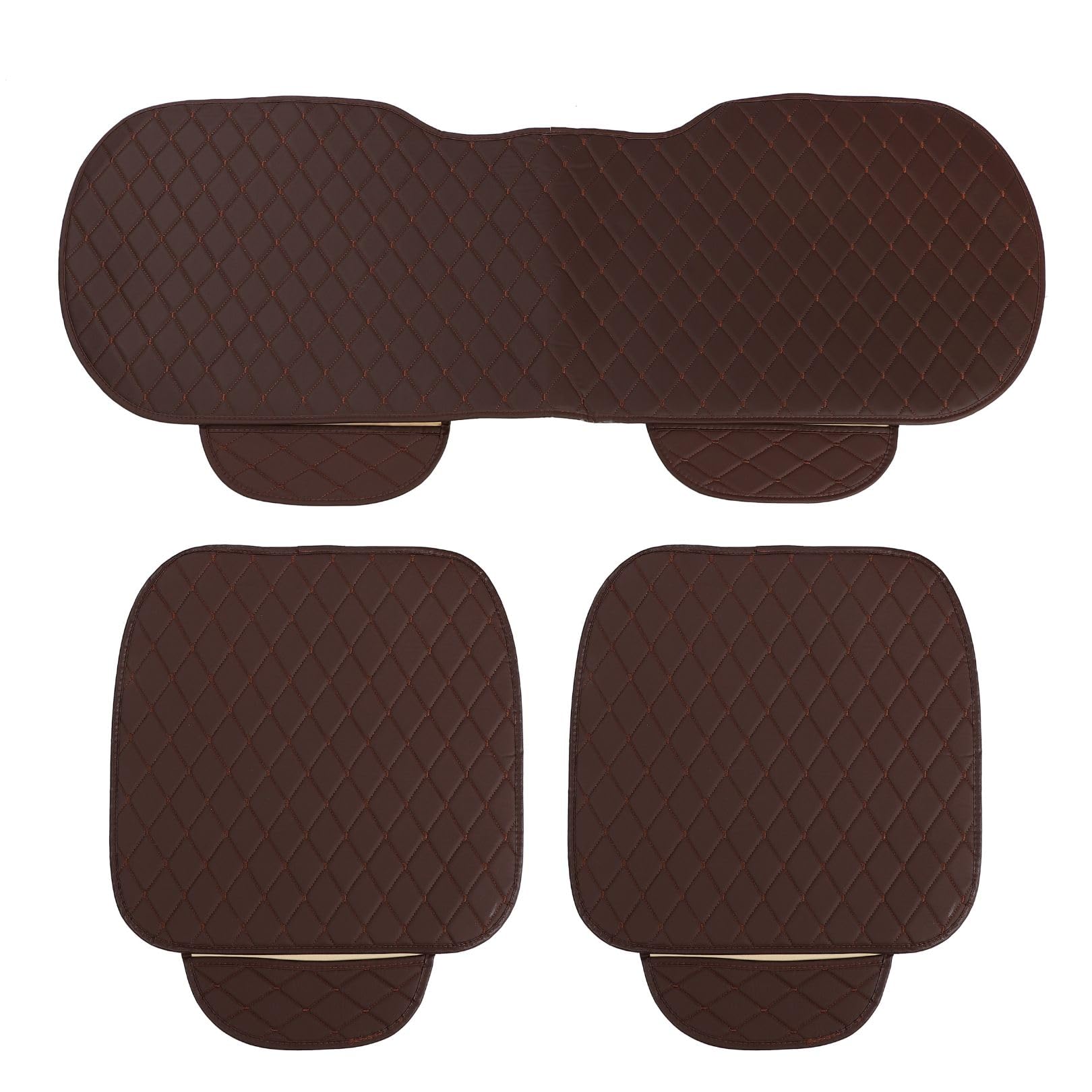 

Набор из 3 чехлов на сиденья для передних сидений, 1 для заднего сиденья с карманом для смартфона (2 + Место, 130см) (Шарм Кофе)