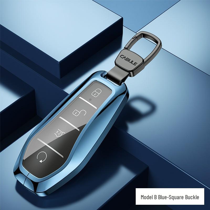 BYD Aluminum Alloy Car Key Case for Qin Pro, Song Pro, Tang, Han - High-End Metal Key Shell Set