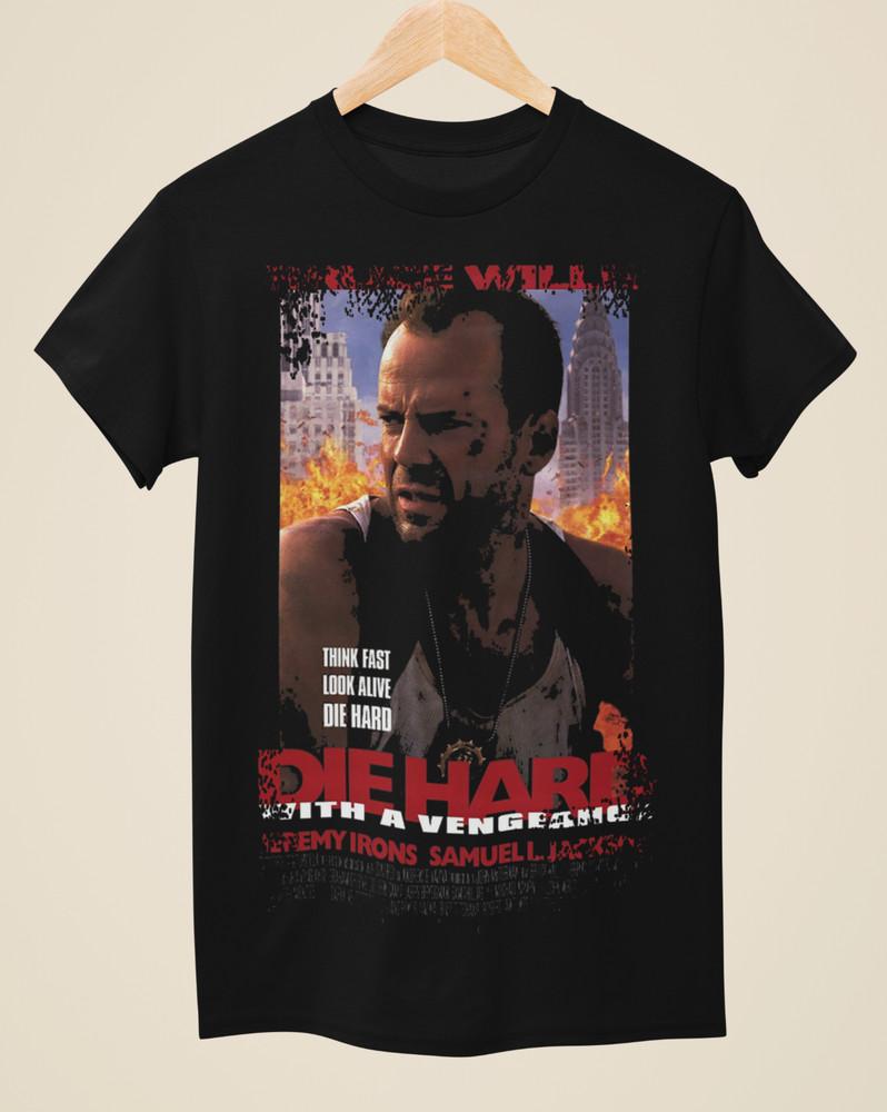Die Hard With A Vengeance - Movie Poster inspired Unisex Black T-Shirt Unisex T-Shirt S