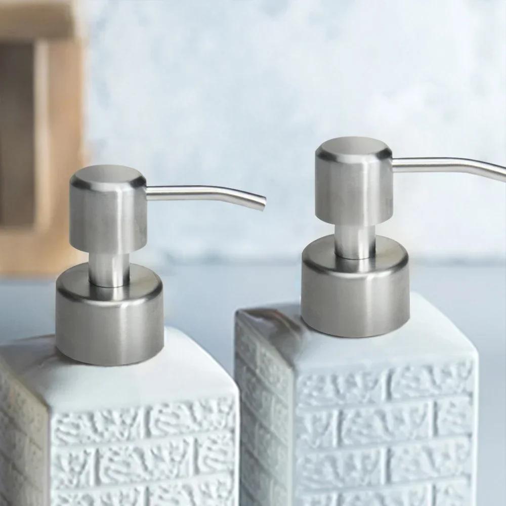 304 Stainless Steel Hand Soap Liquid Dispenser Nozzle for Bathroom Kitchen Foam Soap Products Bathroom Accessories