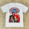 2026 Blur Blurry Rockband Schwergewicht Trendiger Buchstabendruck Kurzarm Ulzzang Amerikanischer Retro Rundhalsausschnitt Mode T-Shirt