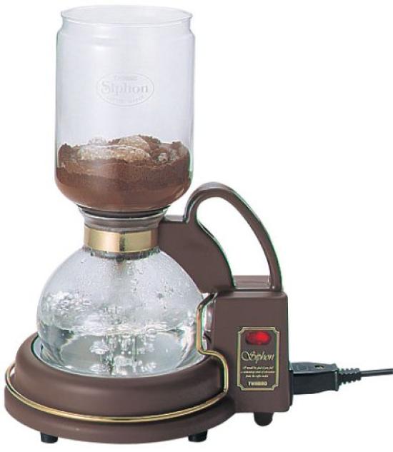 TWINBIRD Siphon Coffee Maker Cafe Town CM-851BR