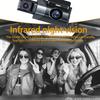 Docooler Dash Cam Front Rear 1080P HD Full Dash Cam Car DVR with WiFi App Night Parking Loop Ultra Wide Angle Black & & Control, Vision, G-Sensor,