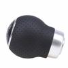 5Speed Universal Aluminum Manual Car Gear Shift Knob Shifter Lever Black Leather