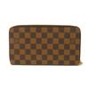 Used 12564 Zippy Organizer N60003 7940 Old Model Logo Brown Zip Around Card Case Coin Purse Damier Ebene Unisex from