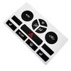 Black Climate Button Decal Climate Control Button Decal Automotive Interior Sticker Illuminated Text Precise Fit