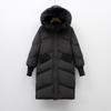 White Duck Down New Winter Warm Big Fur Collar Casual Loose Down Jacket Women's Coat