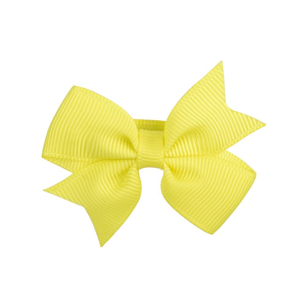 1PC nowy śliczny solidna wstążka Bowknot spinki do włosów dla dziewczynek ręcznie robione kokardki szpilka Barrettes nakrycia głowy akcesoria do włosów dla dzieci
