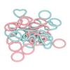 32pcs Knitting Stitch Markers Round Heart Shape Metal Crochet Marker Rings for DIY Handcrafted