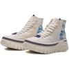 Li Ning High Top Casual Shoes Men's White Blue AGCQ209-3