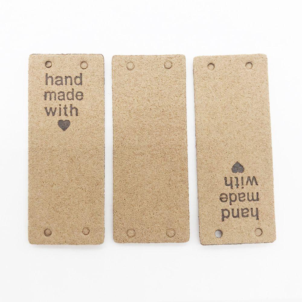 Knitting Leather Super Fiber Clothes Tags Handmade Labels Sewing Accessories Garment Labels