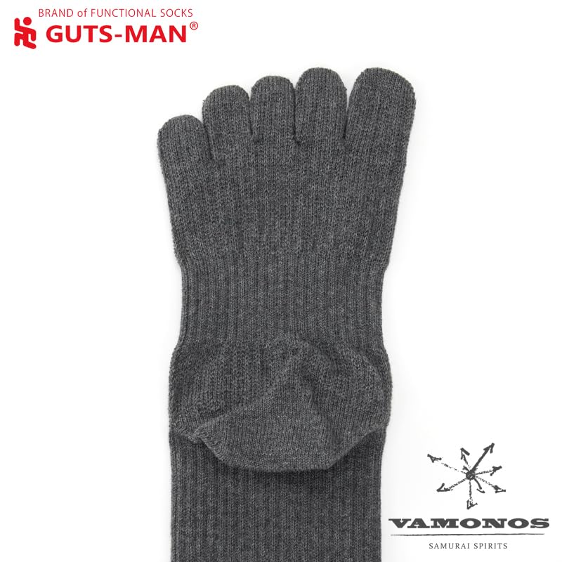 Gutsman Strong Socks for 40km Marches and and the Military Compression Socks with Antibacterial and Odor Size L Light Heather Gray Five-Toe (FS-V-01)