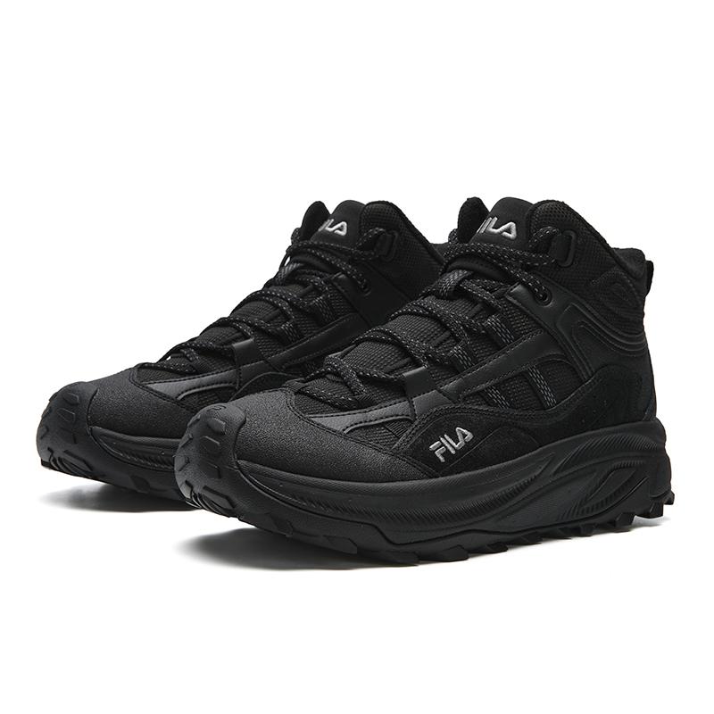 FILA TREK 2 Cushioning Abrasion Resistant Coverage Thermal Mid top Casual Shoes Men's Black F12M542112FBK