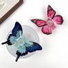 Women Hair Claw Colorful Imitation Butterflies Design Hair Clip Non-Slip Secure Grip Back Head Hair Clip Hair Accessories