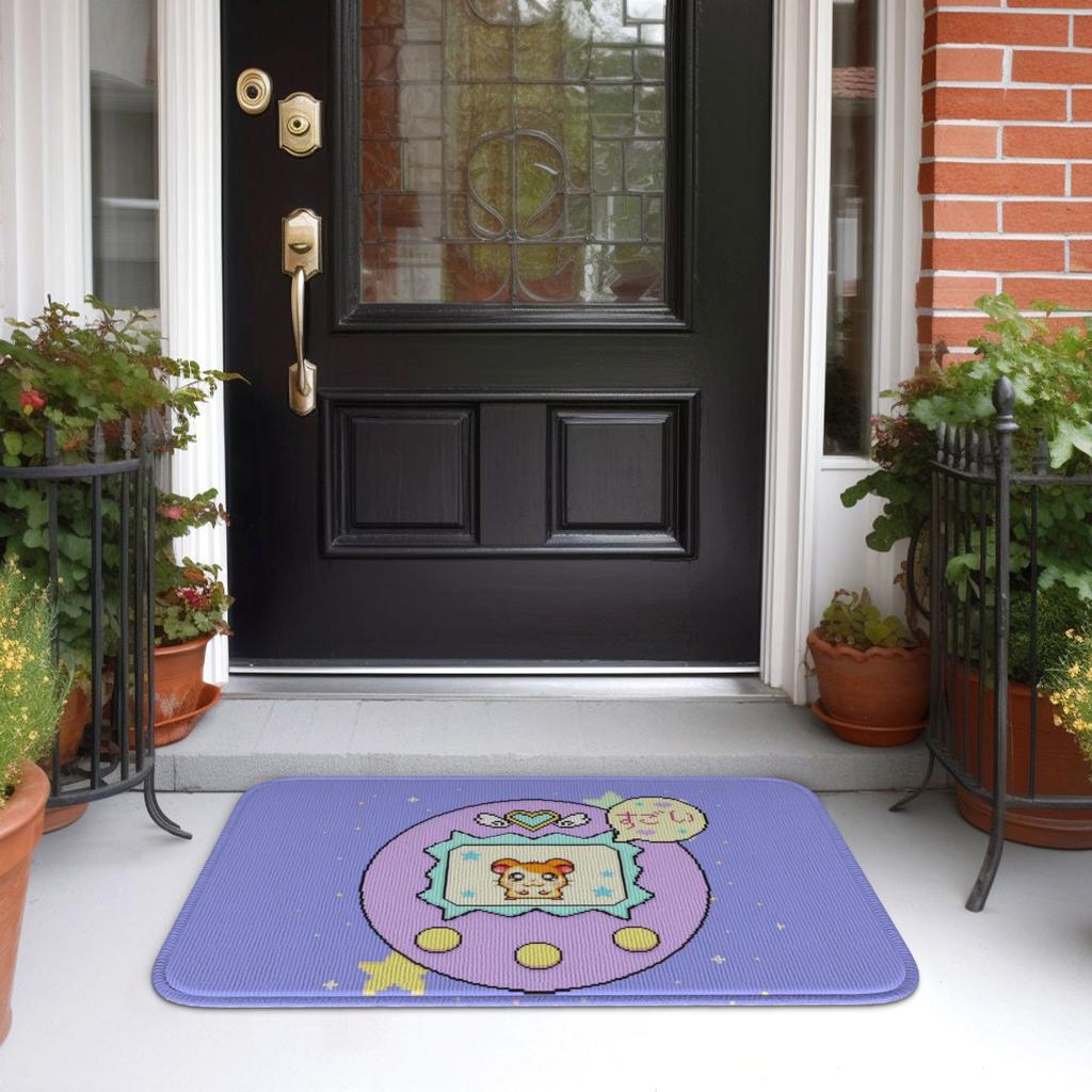 Tamagotchies Cartoon Floor Door Kitchen Bathroom Mat Anti-Slip Indoor  Doormat Garage Living Room Entrance Rug Carpet Footpad