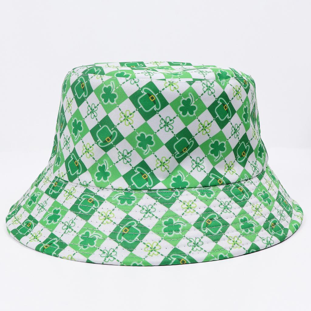 Spring and Summer New Irish Festival Shade Basin Hat Clover St. Patrick's Day Fisherman Hat