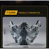 Tactical Half-Face Silicone Mask Airsoft Paintball CS Game Protective Gear Cyberpunk Style