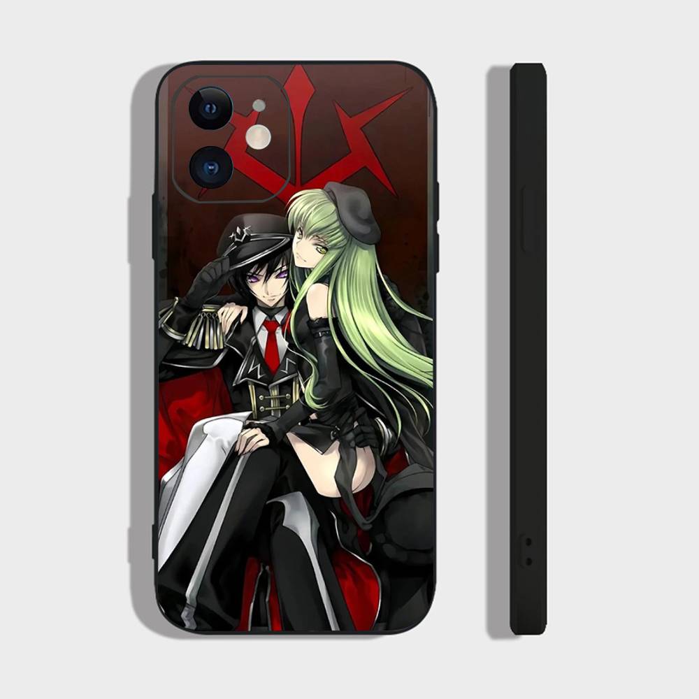 CODE GEASS Lelouch Of The Rebellion Animation Phone Case For IPhone 17 Air 16 15 14 13 Pro Max 11 12 Black Silicone Cover