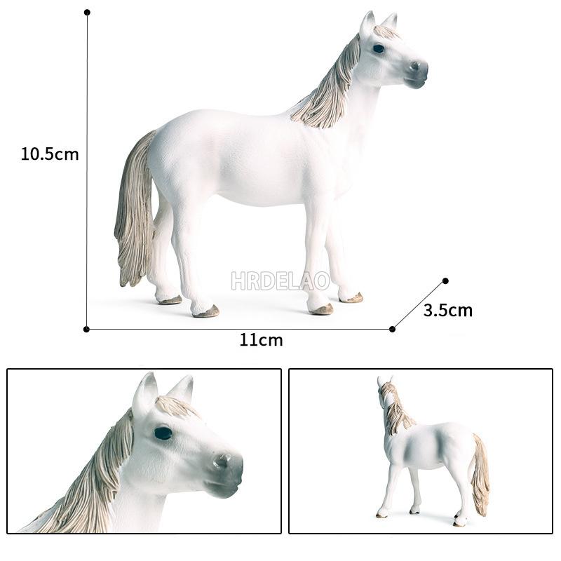 Zwierzęta Gospodarskie Model Konia Akcja Appaloosa Harvard Hanoverski Clydesdale Quarter Koń Arabski Figurki Jeździeckie Zabawki dla Dzieci