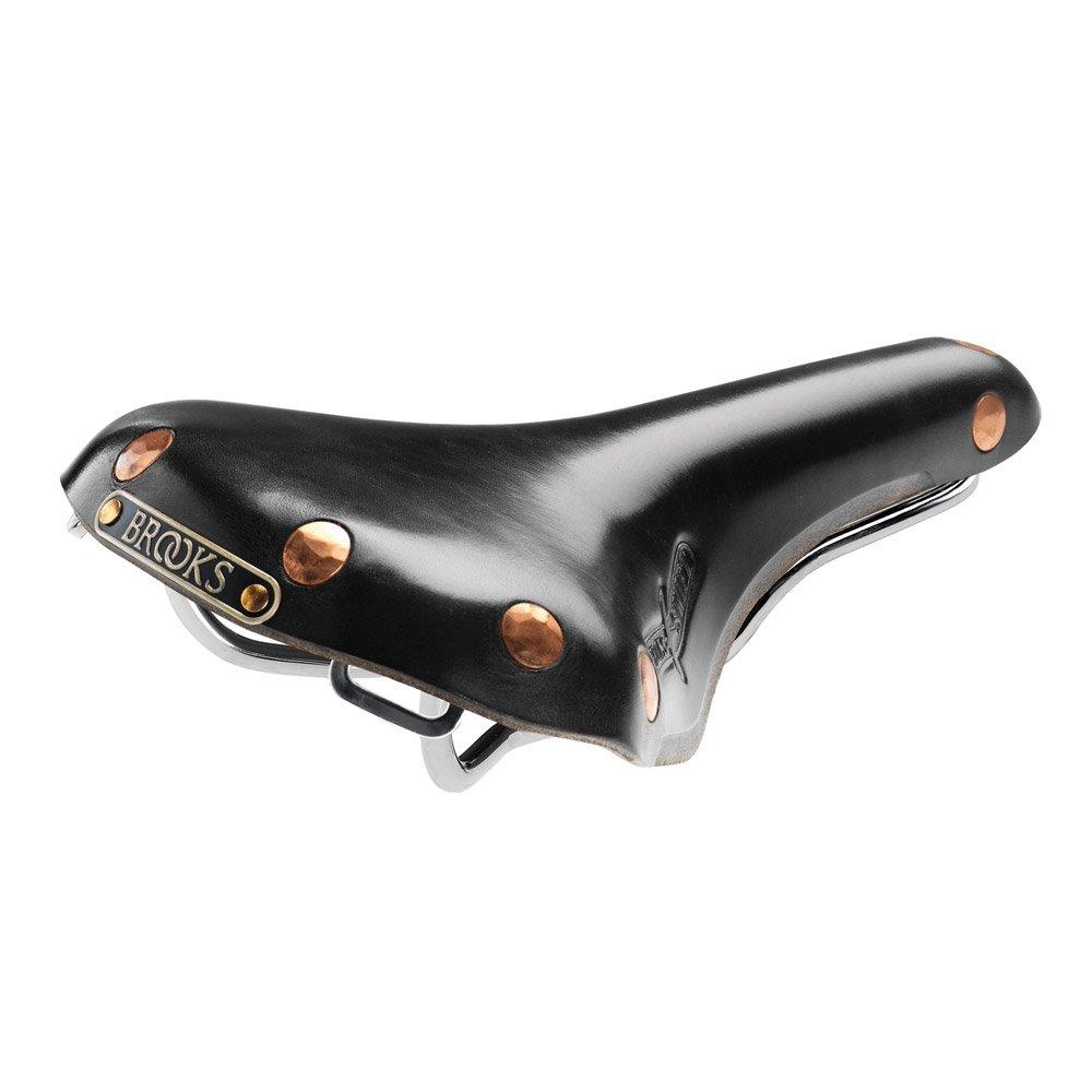 

BROOKS Leather a slim and beautiful rail sports SWIFT CHROME BLACK Japanese Saddle, chrome-plated model, [Official Product] чорний