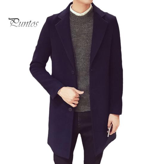 

Мужской пиджак с лацканами, длинный рукав, однотонный пиджак средней длины, приталенный однобортный пиджак на осень-зиму из шерсти M темно-синий