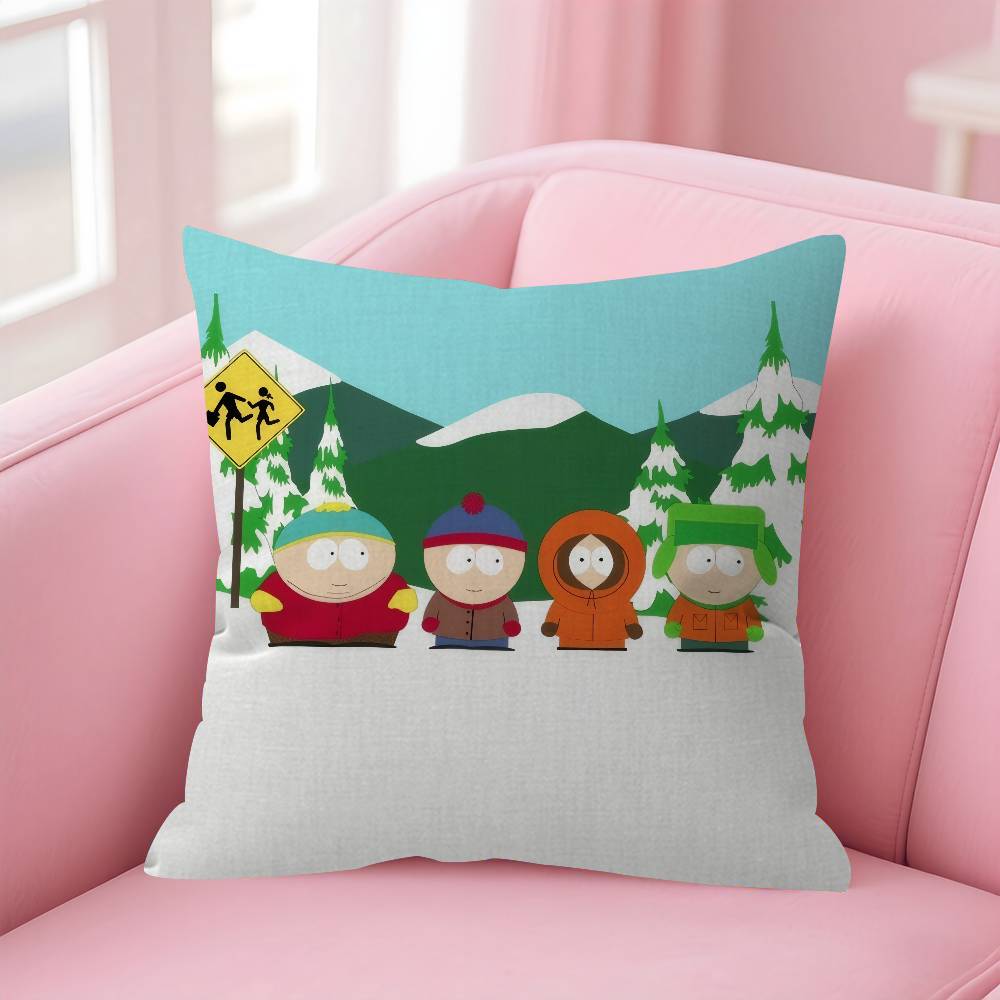Cartoon SSouth cute PPark Cushion Cover 30x50 Polyester Sofa Cushions Decorative Throw Pillows Home Decoration Pillowcover