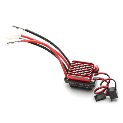 60A Brushed ESC Electronic Speed Controller Tamiya Plug 6V 2A BEC Replacement for 1/10 Traxxas TRX4