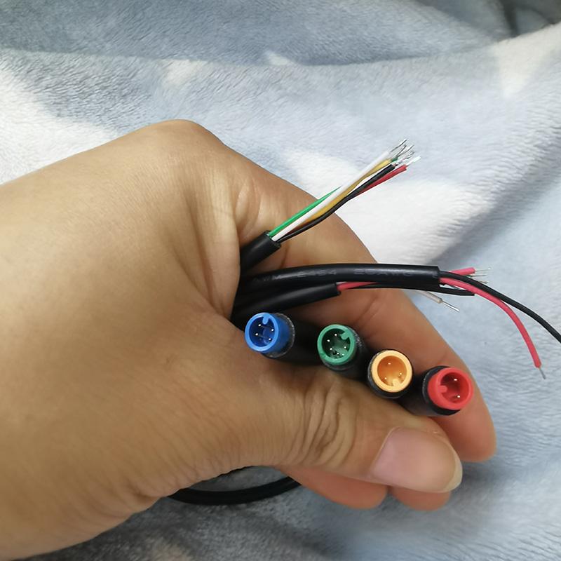 2pairs M6 6mm 2 3 4 5 Pin Waterproof Cable M-6 Solar Panel Terminal Mini Plug Signal Connecting Sensor 26CM Connector