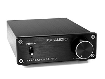 FX-AUDIO- FX202A/FX-36A PRO (Black) Stereo Power Amplifier with TDA7492PE Digital Amplifier IC