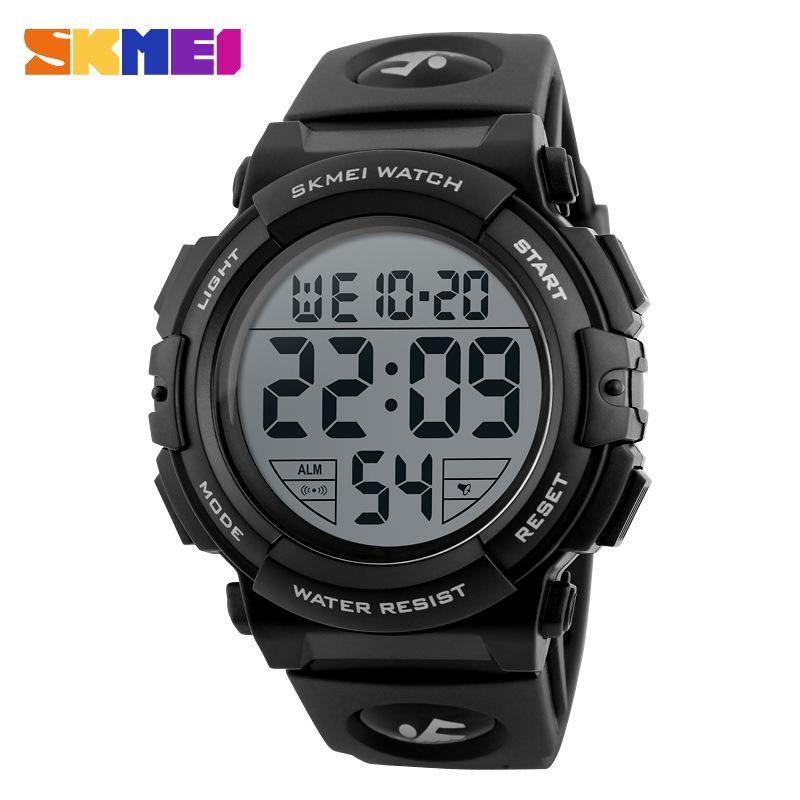 SKMEI Shí Kè Mě Sports Watch - Multifunctional, Waterproof, Unisex, Suitable for Students and Professionals. чёрный