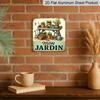 2D Flat - 1pc, Vintage Metal Sign, Decorative Plaque and Ornament, French Garden Theme, Cozy Pastoral Style, Suitable for Kitchen, Porch, Courtyard