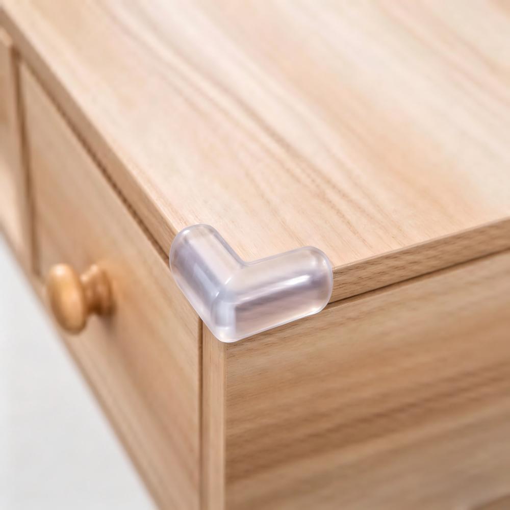 

PVC Table Corner Protectors Silicone Transparent Anti Collosion Guards for Kids Furniture Glass Desk Chair Range Hood Safety