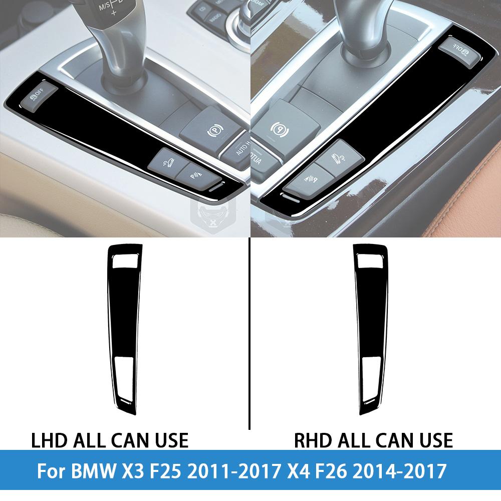 For BMW X3 F25 2011-2017 X4 F26 2014-2017Car Accessories Piano Black Interior Air Vent Taillight Console Trim Modified Sticker