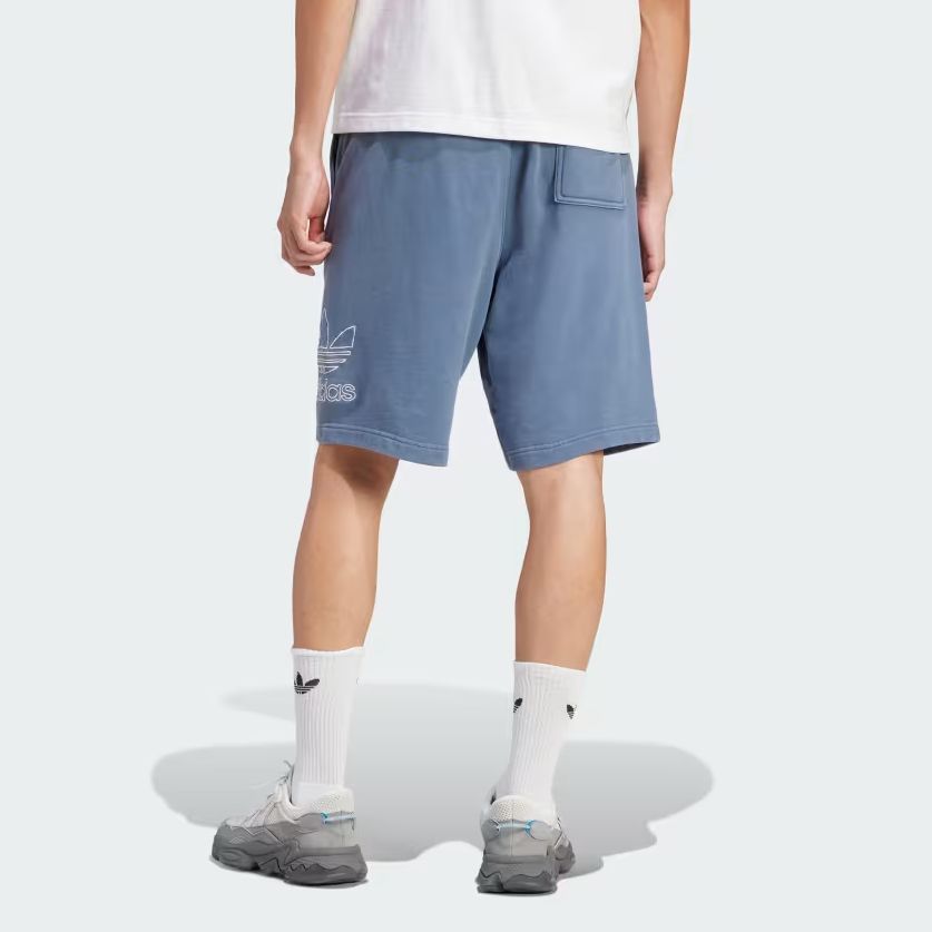 Adidas Originals Adicolor Outline Trefoil Shorts With Embroidered Logo Men Shorts Light-Blue IR8005