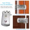 WF 018 Wireless Remote Control Lock Security Invisible Keyless Door Entry Intelligent Lock Zinc Alloy Metal with 4