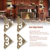 4pcs Triangle Box Corner Protector With Screws Edge Guard Decorative Corner Guard  Home Supplies